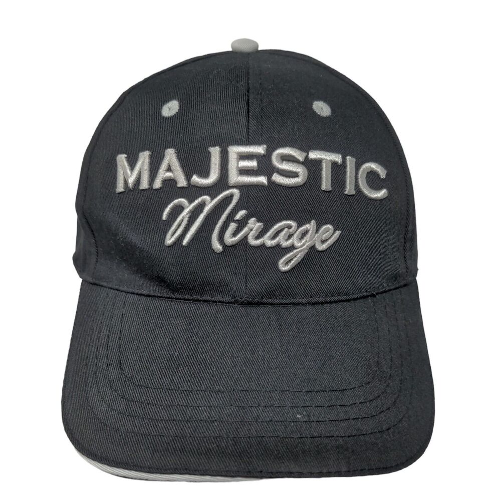 Majestic Punta Cana Men's Slideback Hat Black Embroidered Resort Logo